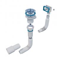 Гофросифон 1 1/2"*40*50 (800мм) GS5080 прямоуг. перелив, ИНКОПЛАСТ (винт М6*60 и М6*30)