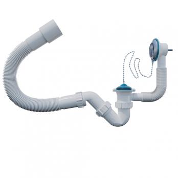 Обвязка на ванну 1 1/2*40 с гофрой 40*40*50 (800мм) с вып. и переливом SB0180 ИНКОПЛАСТ