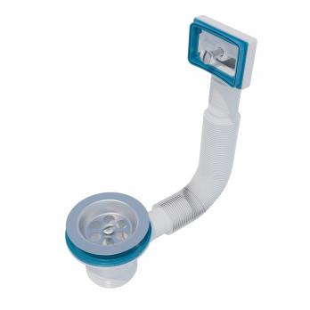 Перелив д/мойки 1 1/2 VP11270 ИНКОПЛАСТ прямоуг. гибкий