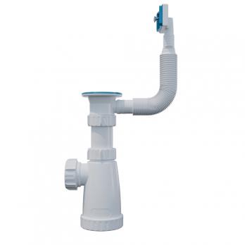 Сифон 1 1/2*40 с гибким прямоуг. переливом BS2200 ИНКОПЛАСТ