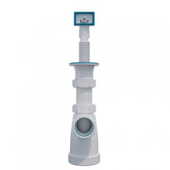 Сифон 1 1/2*40 с носиком и гибким прямоуг. переливом BS2200W ИНКОПЛАСТ