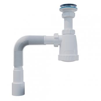 Сифон 1 1/4*32 "МИНИ" с гофрой 32*40*50 (1450мм) BG30145 ИНКОПЛАСТ (винт М6*80)