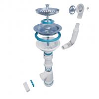 Сифон 3 1/2*40 с круглым переливом BKS3000 ИНКОПЛАСТ