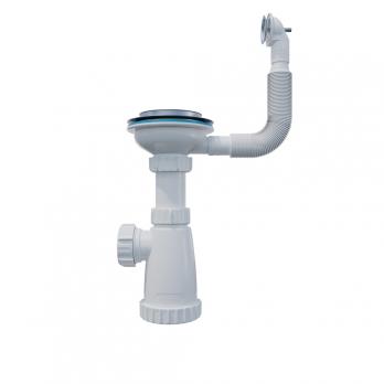 Сифон 3 1/2*40 с круглым переливом BKS3000 ИНКОПЛАСТ