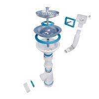 Сифон 3 1/2*40 с носиком и круглым переливом BKS3000W ИНКОПЛАСТ