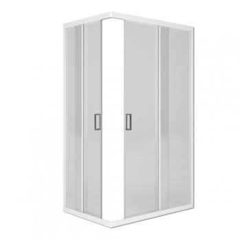 Душ.ограждение City Trend PRO White 1200*800*1850 прямоуг (стекло 4мм прозр, бел.ал.проф,без подд)