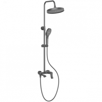 Душевая система 35к HB24553-3 HAIBA лейка "Тропический душ" оружейная сталь