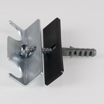 Кронштейн стальной для креп. Г-образных акс. трубок(с межос. расст.50 мм)  для радиатора VALTEC