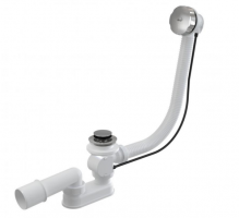 Обвязка для ванны 57см полуавт пласт.хром пробка 45мм мет. пов.хром A55K-VE-01(A55K-RU-01) Alcadrain