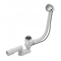 Обвязка для ванны 80 см полуавтомат пласт.хром пробка 45мм мет. пов. хром A55K-80-VE-01 Alcadrain