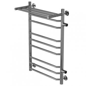 Полотенцесушитель MIXLINE MIRA  80х50х50 г2 (1'' НР, 8 перекладин + ПОЛКА, правое подкл) водяной