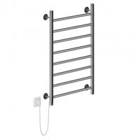 Полотенцесушитель MIXLINE VEGA  80х50 (кноп выключатель, 340 Вт, 8 перекладин, левый) электрический