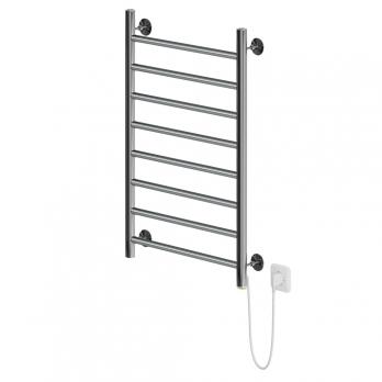 Полотенцесушитель MIXLINE VEGA  80х50 (кноп выключатель, 340 Вт, 8 перекладин, правый) электрический