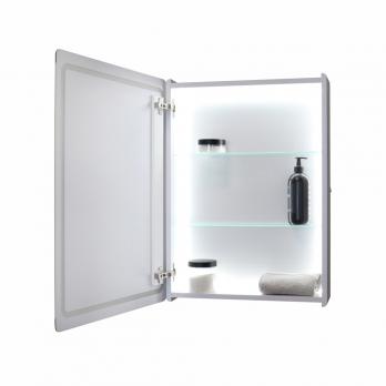 Зеркальный шкаф MIXLINE "Симпл" 500*700 (ШВ) универсальный,механический выкл., светодиодная подсветк