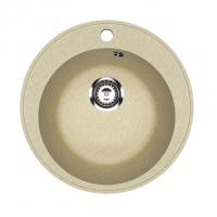 Мойкa ML-GMU01 УЛЬТРА круглая, бежевый камень, 475 мм (глуб. чаши 170)