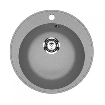 Мойкa ML-GMU01 УЛЬТРА круглая, серый камень, 475 мм (глуб. чаши 170)