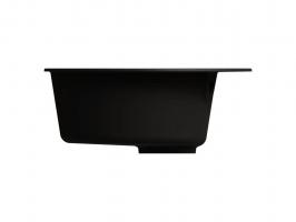 Мойкa ML-GMU01 УЛЬТРА круглая, черный камень, 475 мм (глуб. чаши 170)