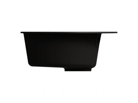 Мойкa ML-GMU01 УЛЬТРА круглая, черный камень, 475 мм (глуб. чаши 170)