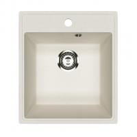 Мойкa ML-GMU02 УЛЬТРА прямоугольная, белый камень, 425*485 мм (глуб. чаши 175)