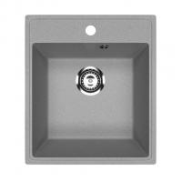 Мойкa ML-GMU02 УЛЬТРА прямоугольная, серый камень, 425*485 мм (глуб. чаши 175)