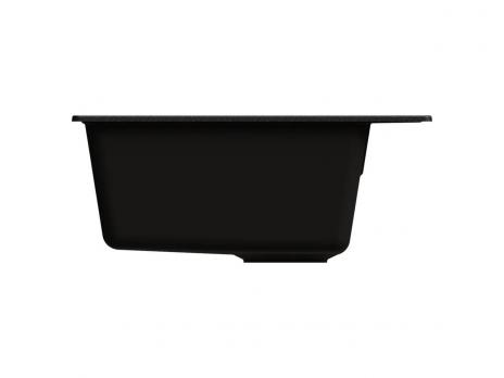 Мойкa ML-GMU02 УЛЬТРА прямоугольная, черный камень, 425*485 мм (глуб. чаши 175)