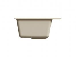 Мойкa ML-GMU03 УЛЬТРА прямоугольная, бежевый камень, 490*420 мм (глуб. чаши 170)