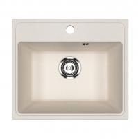 Мойкa ML-GMU03 УЛЬТРА прямоугольная, белый камень, 490*420 мм (глуб. чаши 170)