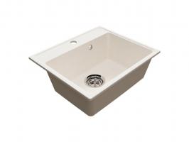 Мойкa ML-GMU03 УЛЬТРА прямоугольная, белый камень, 490*420 мм (глуб. чаши 170)