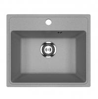 Мойкa ML-GMU03 УЛЬТРА прямоугольная, серый камень, 490*420 мм (глуб. чаши 170)