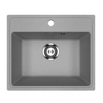 Мойкa ML-GMU03 УЛЬТРА прямоугольная, серый камень, 490*420 мм (глуб. чаши 170)