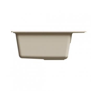 Мойкa ML-GMU04 УЛЬТРА прямоугольная, бежевый камень, 565*495 мм (глуб. чаши 175)