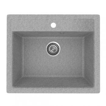 Мойкa ML-GMU04 УЛЬТРА прямоугольная, серый камень, 565*495 мм (глуб. чаши 175)