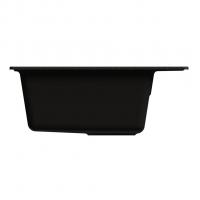 Мойкa ML-GMU04 УЛЬТРА прямоугольная, черный камень, 565*495 мм (глуб. чаши 175)