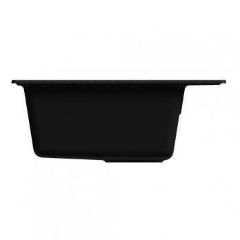 Мойкa ML-GMU04 УЛЬТРА прямоугольная, черный камень, 565*495 мм (глуб. чаши 175)