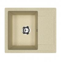 Мойкa ML-GMU05 УЛЬТРА с крылом, бежевый камень, 575*495 мм (глуб. чаши 190)