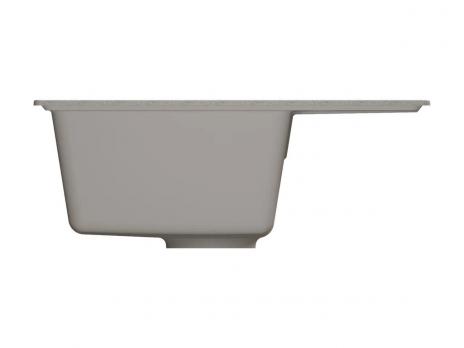 Мойкa ML-GMU05 УЛЬТРА с крылом, серый камень, 575*495 мм (глуб. чаши 190)