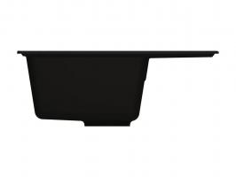 Мойкa ML-GMU05 УЛЬТРА с крылом, черный камень, 575*495 мм (глуб. чаши 190)