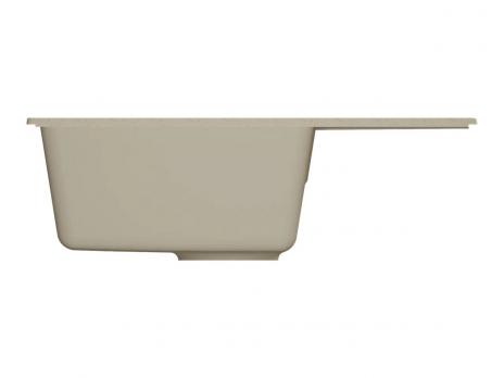 Мойкa ML-GMU06 УЛЬТРА с крылом, бежевый камень, 600*420 мм (глуб. чаши 170)