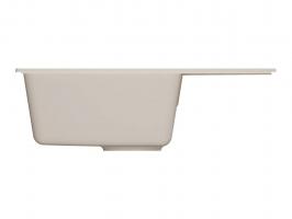 Мойкa ML-GMU06 УЛЬТРА с крылом, белый камень, 600*420 мм (глуб. чаши 170)