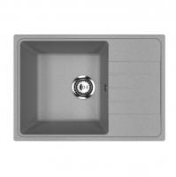 Мойкa ML-GMU06 УЛЬТРА с крылом, серый камень, 600*420 мм (глуб. чаши 170)