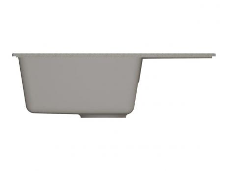 Мойкa ML-GMU06 УЛЬТРА с крылом, серый камень, 600*420 мм (глуб. чаши 170)