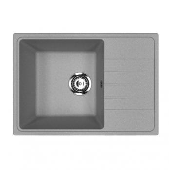 Мойкa ML-GMU06 УЛЬТРА с крылом, серый камень, 600*420 мм (глуб. чаши 170)