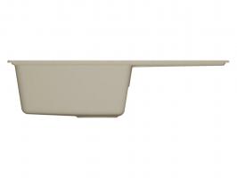 Мойкa ML-GMU07 УЛЬТРА с крылом, бежевый камень, 735*475 мм (глуб. чаши 175)