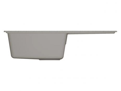 Мойкa ML-GMU07 УЛЬТРА с крылом, серый камень, 735*475 мм (глуб. чаши 175)