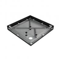 Поддон квадрат  1,0*1,0*0,025 "Universal"акрил d 90 (каркас+экран) выс.14 см BLACK