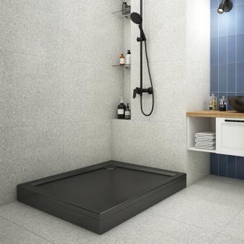 Поддон квадрат  1,0*1,0*0,025 "Universal"акрил d 90 (каркас+экран) выс.14 см BLACK