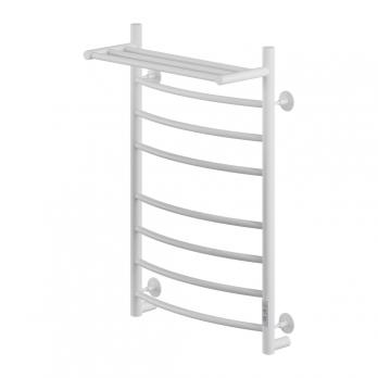 Полотенцесушитель MIXLINE CAPELLA  80х50 (таймер, 382Вт, 7 перекладин + ПОЛКА) электрический БЕЛЫЙ