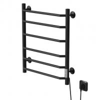 Полотенцесушитель MIXLINE MIRA  60х50 (таймер, 268 Вт, 6 перекладин) электрический ЧЕРНЫЙ