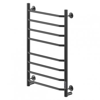 Полотенцесушитель MIXLINE MIRA  80х50 (таймер, 335 Вт, 8 перекладин) электрический ЧЕРНЫЙ