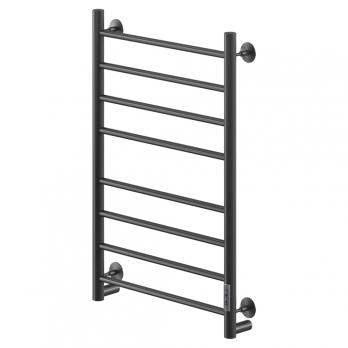 Полотенцесушитель MIXLINE VEGA  80х50 (таймер, 318 Вт, 8 перекладин) электрический ЧЕРНЫЙ